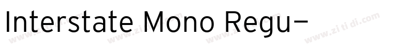 Interstate Mono Regu字体转换